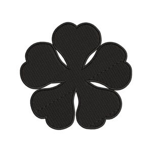 Five Leaf Clover Embroidery Design - Black Clover Anime Embroidery Design