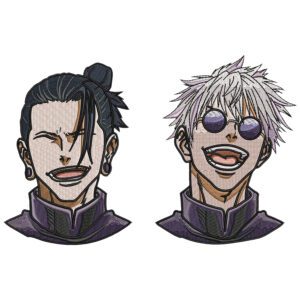 Gojo Geto Embroidery Design - Jujutsu Kaisen Anime Embroidery Design