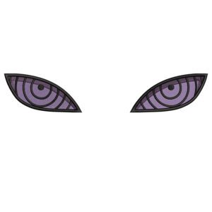 Rinnegan Eyes Embroidery Design - Naruto Anime Embroidery Design