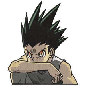 Gon Embroidery Design - Hunter x Hunter Anime Embroidery Design