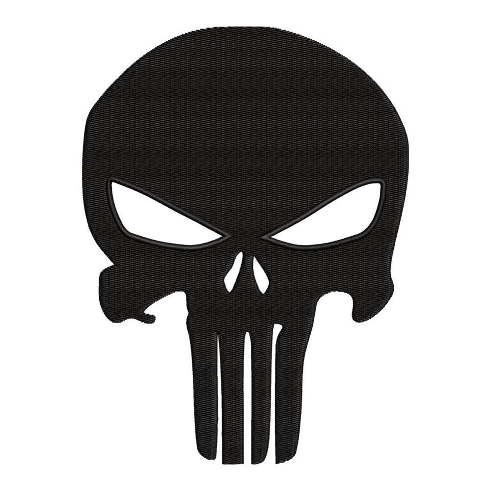 Punisher Superhero Embroidery Design