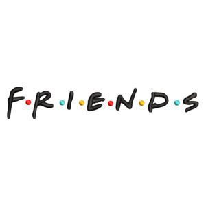 Friends Logo Embroidery Design - Friends