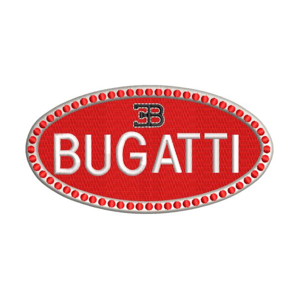 Bugatti Logo Embroidery Design - Car Embroidery Design