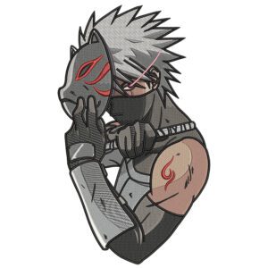 Kakashi Anbu Embroidery Design - Naruto Anime Embroidery Design