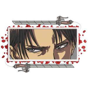 Levi Eyes - Embroidery Design File - Attack On Titan Anime Embroidery Design