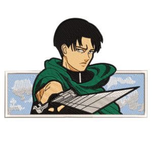 Levi Boxed - Embroidery Design File -  Attack On Titan Anime Embroidery Design