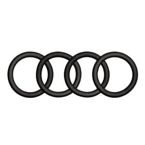 Audi Logo Embroidery Design File - Sports Car Logo Embroidery Design