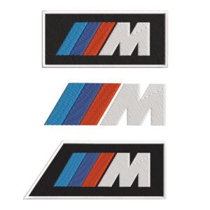 BMW M Logo Embroidery Design File - Sports Car Logo Embroidery Design