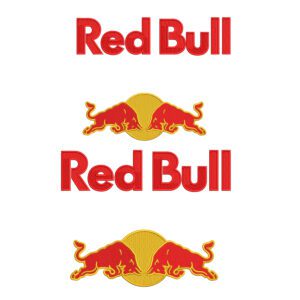 Redbull Logo Embroidery Design File - Logo Embroidery Design