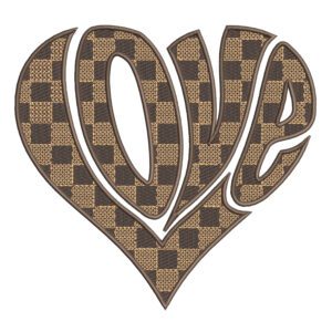 Love heart Embroidery Design File - Love Embroidery Design