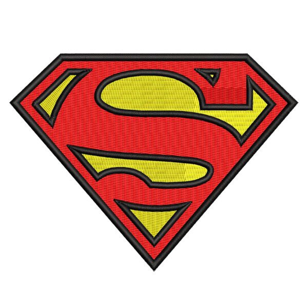 Superman Logo Embroidery Design - Superman Superhero Embroidery Design