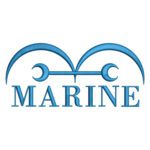 Marine Logo Embroidery Design - One Piece Anime Embroidery Design