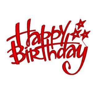 Happy Birthday Embroidery Design File -  Free Embroidery Design