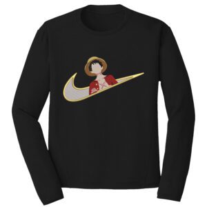 One Piece Nike Anime Embroidery Design