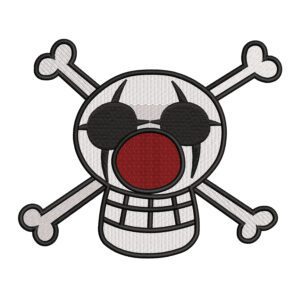 Buggy Logo Embroidery Design - One Piece Anime Embroidery Design