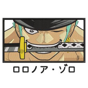 Zoro Embroidery Design - One Piece Anime Embroidery Design