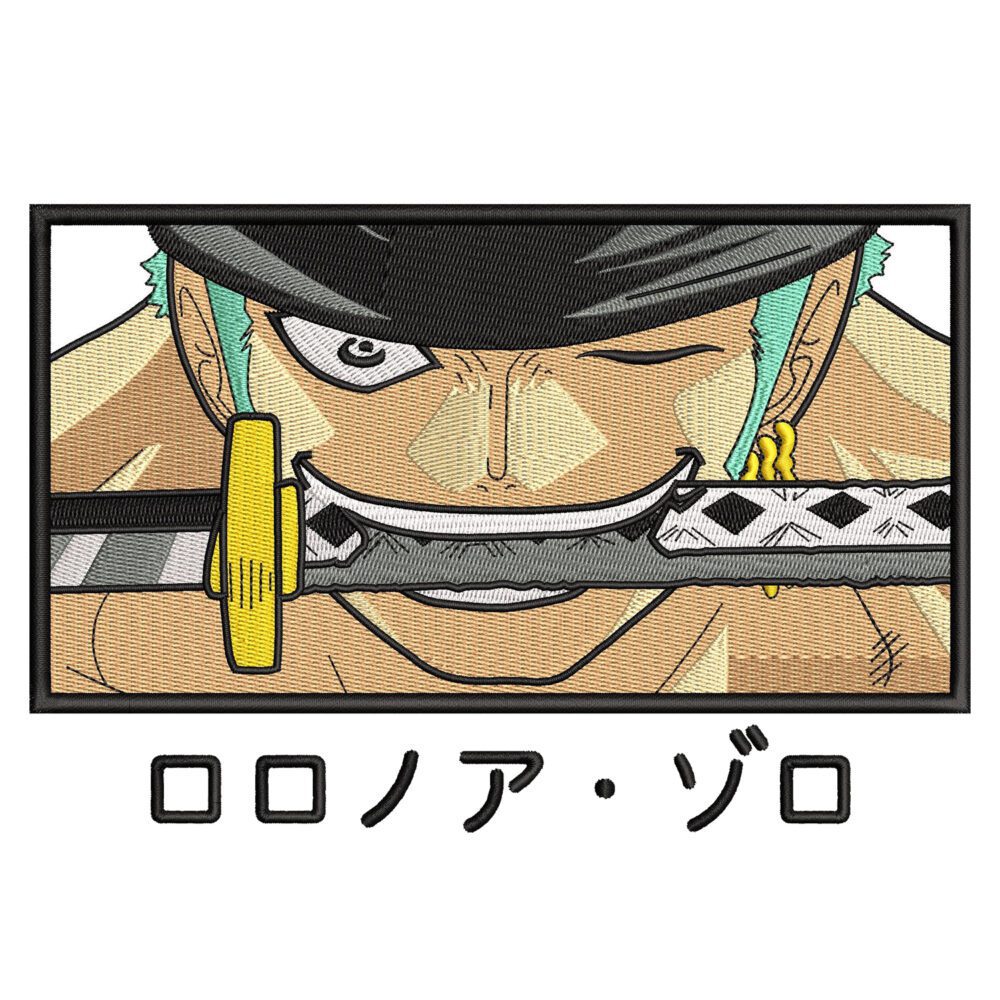 One Piece Anime Embroidery Design