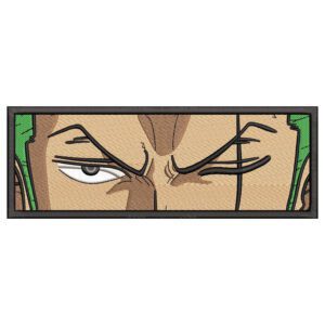 Zoro Eyes Embroidery Design - One Piece Anime Embroidery Design