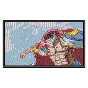 Whitebeard Attack Embroidery Design - One Piece Anime Embroidery Design