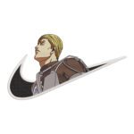 Erwin Swoosh Embroidery Design File - Attack on Titan Anime Embroidery Design