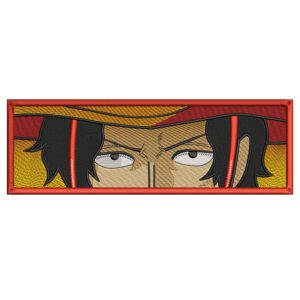 Ace Eyes Embroidery Design - One Piece Anime Embroidery Design