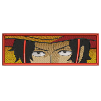 Ace Eyes Embroidery Design - One Piece Anime Embroidery Design