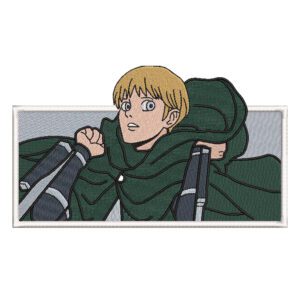 Armin Hood Embroidery Design File - Attack on Titan Anime Embroidery Design