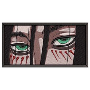 Eren Eyes Embroidery Design File - Attack on Titan Anime Embroidery Design