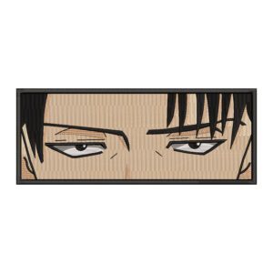 Levi Eyes Embroidery Design File - Attack on Titan Anime Embroidery Design