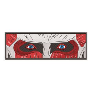 Colossal Titan Eyes Embroidery Design File - Attack on Titan Anime Embroidery Design