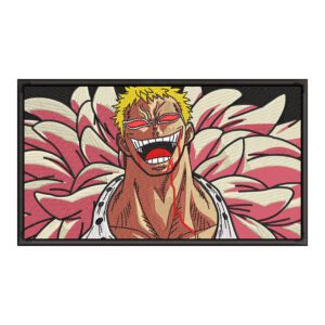 Doflamingo Laugh Embroidery Design - One Piece Anime Embroidery Design