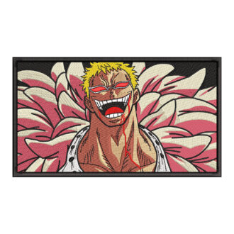 Doflamingo Laugh Embroidery Design - One Piece Anime Embroidery Design