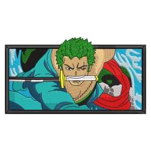 Zoro Embroidery Design - One Piece Anime Embroidery Design