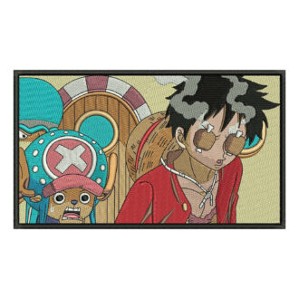 Luffy Chopper Embroidery Design - One Piece Anime Embroidery Design