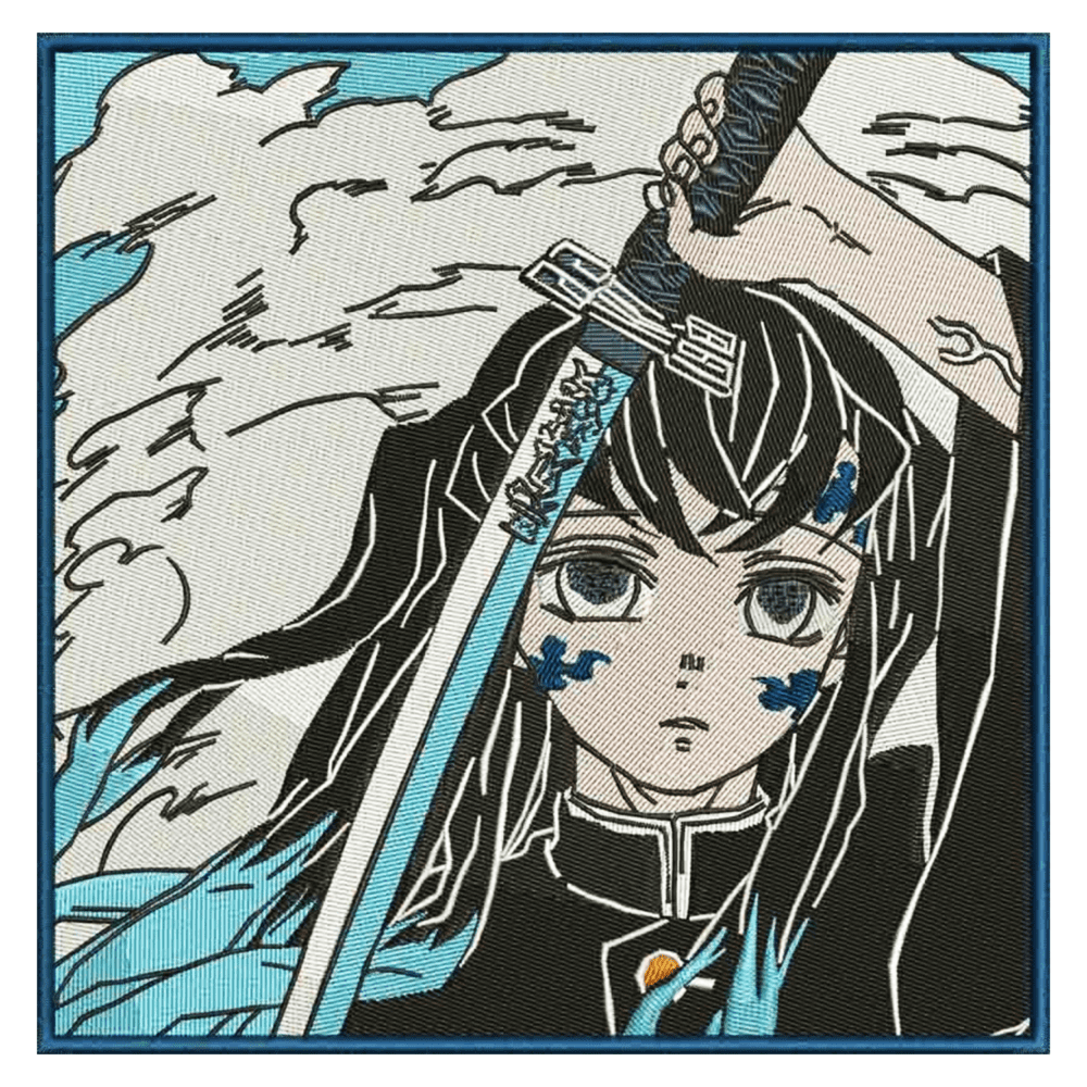 Demon Slayer Anime Embroidery Design