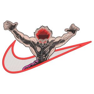 Yujiro Swoosh Embroidery Design - Baki Nike Anime Embroidery Design