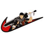 Guts Swoosh Embroidery Design - Berserk Nike Anime Embroidery Design