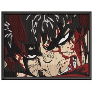 Guts Pain Embroidery Design - Berserk Anime Embroidery Design