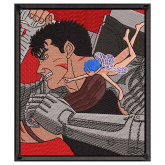 Guts Fight Embroidery Design - Berserk Anime Embroidery Design