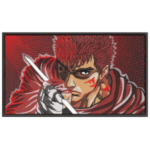 Guts Embroidery Design - Berserk Anime Embroidery Design