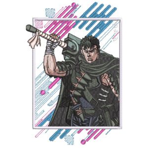 Guts Embroidery Design - Berserk Anime Embroidery Design