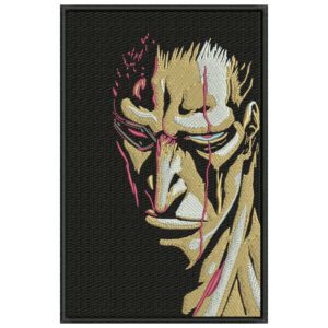 Zaraki Kenpachi Embroidery Design - Bleach Anime Embroidery Design