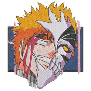 Ichigo x Hollow Embroidery Design - Bleach Anime Embroidery Design