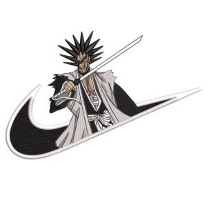 Kenpachi Swoosh Embroidery Design - Bleach Nike Anime Embroidery Design