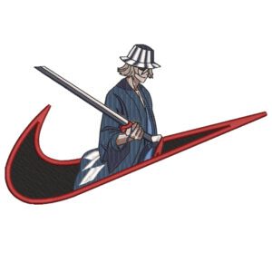 Kisuke Swoosh Embroidery Design - Bleach Nike Anime Embroidery Design