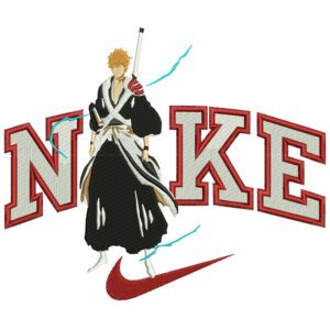 Ichigo Nike Embroidery Design - Bleach Nike Anime Embroidery Design