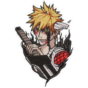 Ichigo Kurosaki Embroidery Design - Bleach Anime Embroidery Design