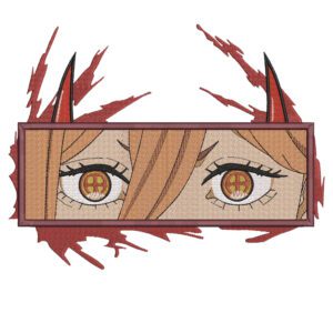 Power Eyes Embroidery Design - Chainsaw Man Anime Embroidery Design