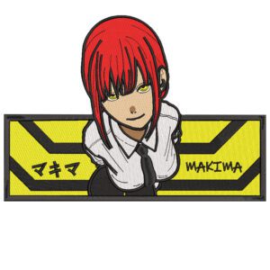 Makima Embroidery Design - Chainsaw Man Anime Embroidery Design