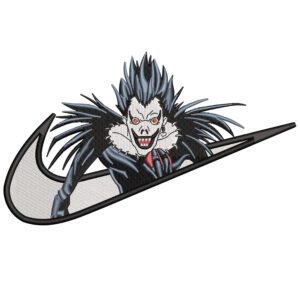 Ryuk Swoosh Embroidery Design - Death Note Nike Anime Embroidery Design